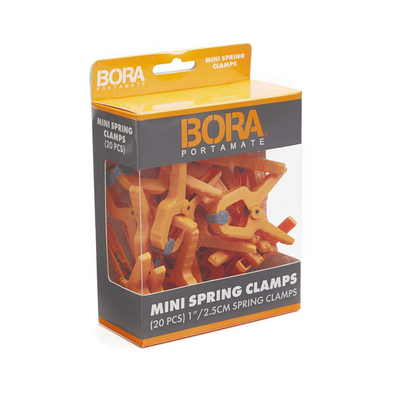  [AUSTRALIA] - Bora 1-Inch Mini Spring Clamp, 20-pack, 540520. Give yourself an extra hand with these tough polymer mini spring clamps