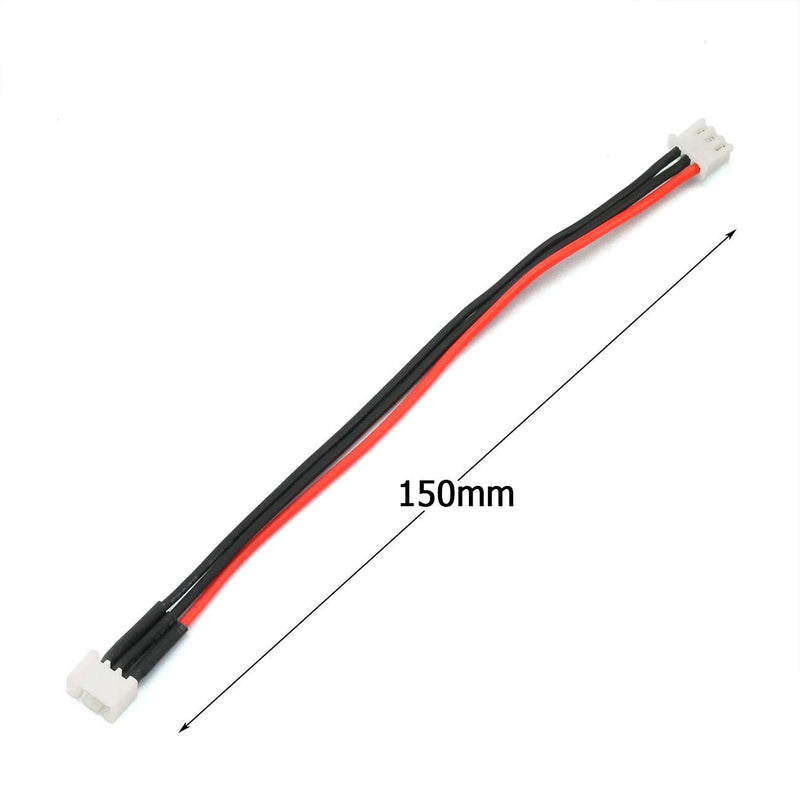 RuiLing 2pcs 15cm JST-XH 2S LiPo Balance Power Cable Connector 22AWG Extended Charging Wire Male Female Plug for RC Drone FPV Quadcopter Rechargeable Lipo Battery Charger DIY - LeoForward Australia