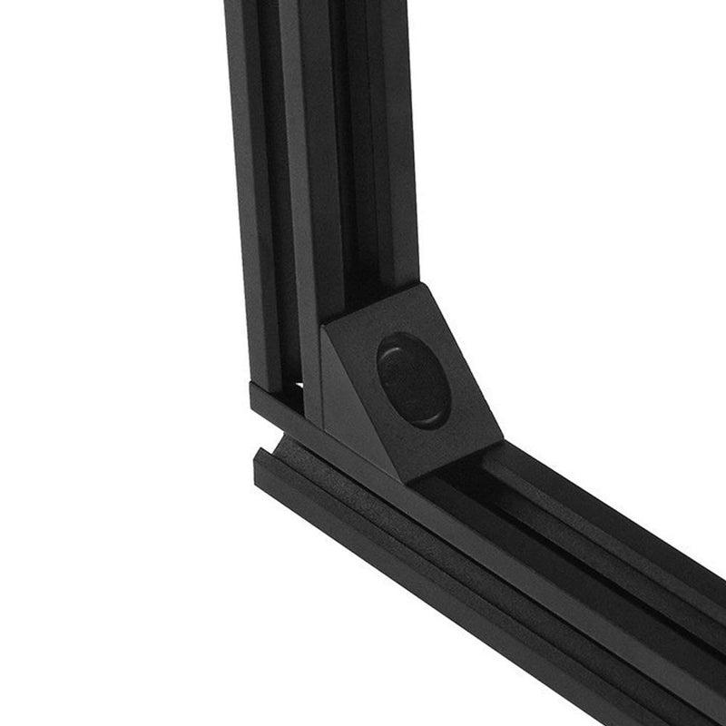 Zeberoxyz 4PCS Black Angle Sharp Corner Bracket Connector with Screws 2020Series for Slot 6mm Aluminum Extrusion Profile Accessories (4pcs Sharp Corner) 4pcs Sharp Corner - LeoForward Australia