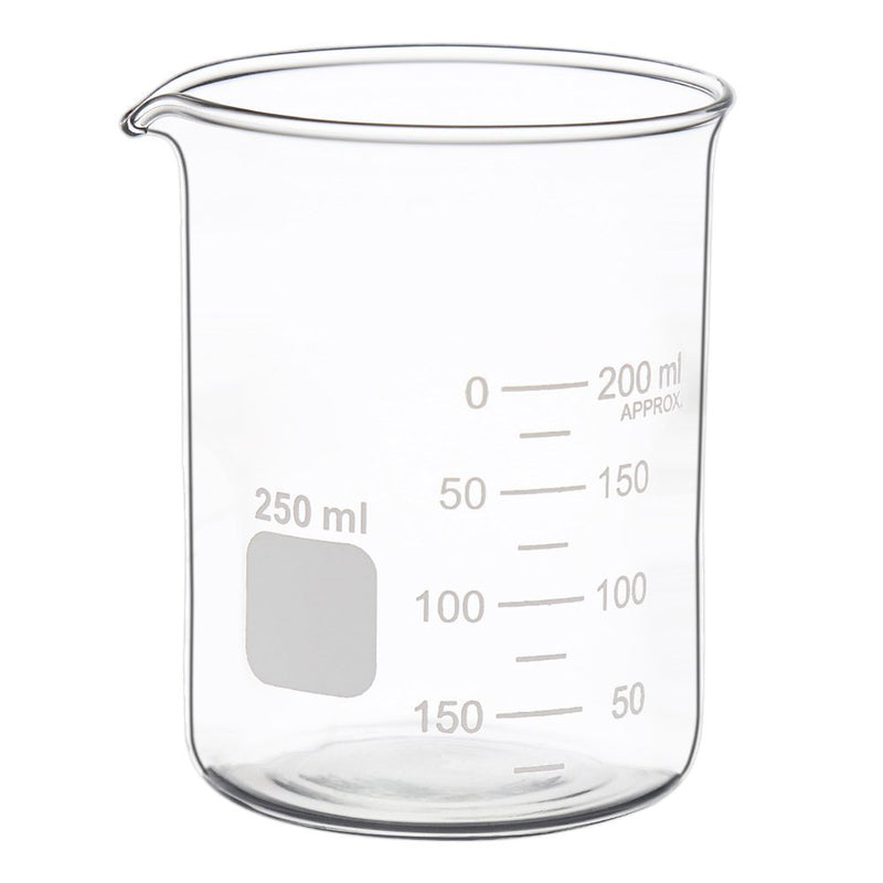 Glass Measuring Low Form Beaker Set 50ml 100ml 250ml Glass Graduated Beaker Set - LeoForward Australia
