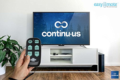 Universal Big Button TV Remote - EasyMote | Backlit, Easy Use, Smart, Learning Television & Cable Box Controller, Perfect for Assisted Living Elderly Care. Black TV Remote Control - LeoForward Australia