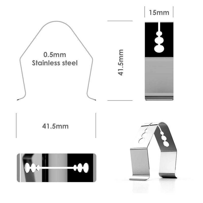 CAPPEC Universal Meat Grill Thermometer Probe Clip Holder - Works for Ambient Temperature Readings (Set of 4) Set of 4 - LeoForward Australia