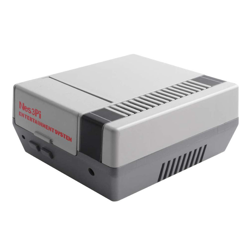  [AUSTRALIA] - GeeekPi Raspberry Pi 3B+ Case, Raspberry Pi Case with Fan, Retro Gaming Nes3Pi Case with Cooling Fan, Raspberry Pi Heatsinks for Raspberry Pi 2B/3B/3B+