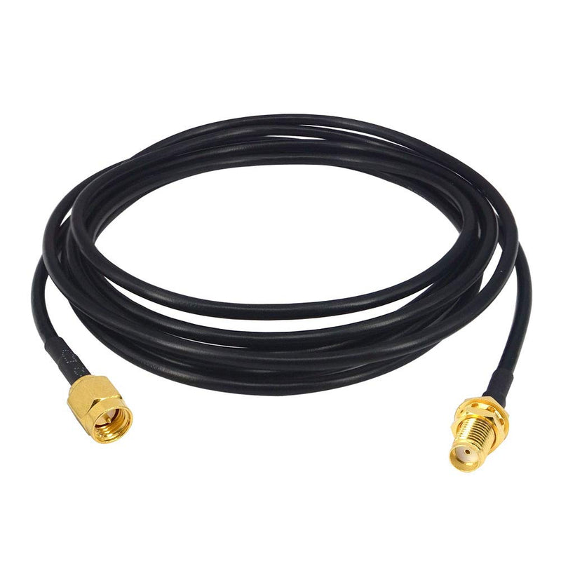 YOTENKO HT WiFi Antenna Extension Cable SMA Male to SMA Female Jumper RF Connector Adapter RG174 2M - LeoForward Australia