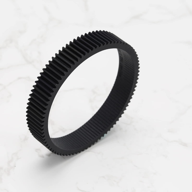  [AUSTRALIA] - Seamless Focus Gear Ring for 67-74mm Diameter Lens Follow Focus Ring Standard 0.8 Mod 360° Rotation Focus Gear Video Camera Lens Accessories Black