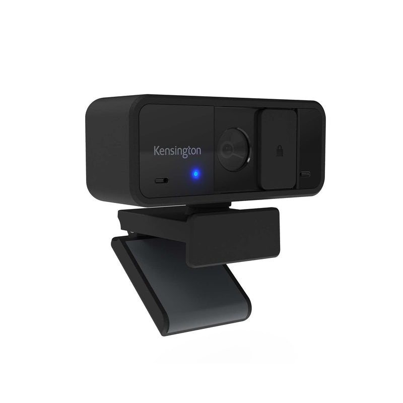  [AUSTRALIA] - Kensington W1050 1080p Fixed Focus Wide Angle Webcam for Video Conference, Dual Stereo Mic, Software Control, Privacy Cover, Works with Microsoft Teams, Google Meet, Zoom and More (K80250WW) Black