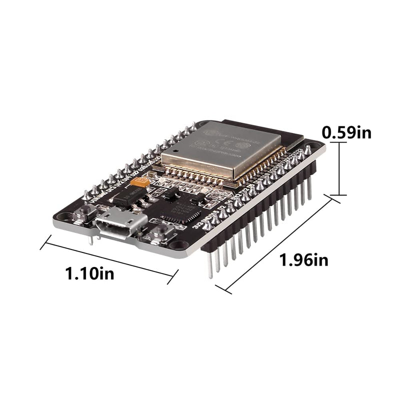  [AUSTRALIA] - 5Pcs ESP32 ESP-32S WiFi Development Board NodeMCU-32S Microcontroller Processor Integrated Chip CP-2102