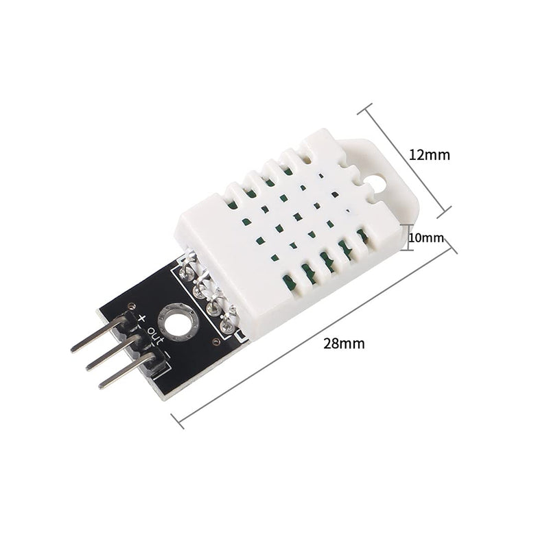  [AUSTRALIA] - DORHEA 2PCS DHT22 AM2302 Digital Temperature and Humidity Sensor Module Temperature Humidity Monitor Sensor 3Pins Module with Cable