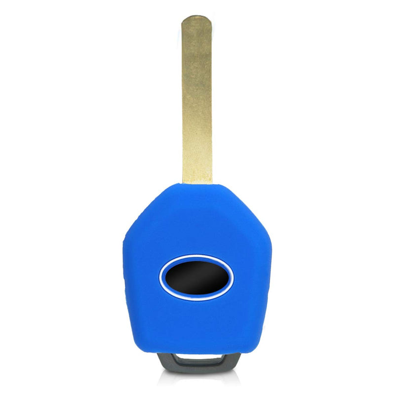  [AUSTRALIA] - kwmobile Car Key Cover for Subaru - Silicone Protective Key Fob Cover for Subaru 4 Button Car Key - Blue