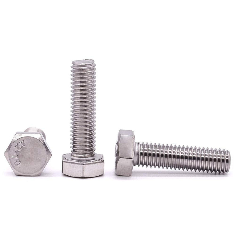  [AUSTRALIA] - M10-1.5 x 30mm Stainless Steel Hex Bolts, 304 Stainless Steel 18-8, Hex Drive, Full Thread, Coarse Thread UNC, Plain Finish, 10 PCS M10-1.5 x 30mm (10 PCS)