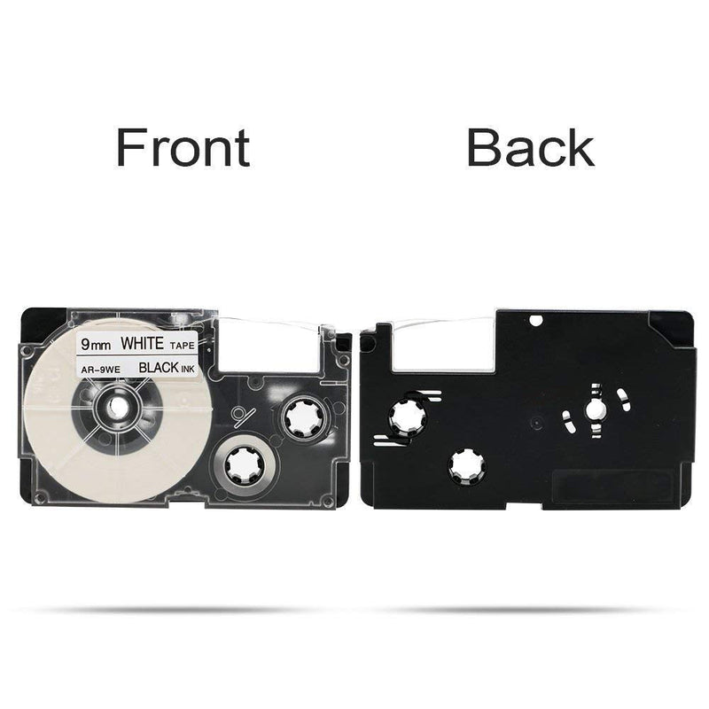 [AUSTRALIA] - Aonomi 3-Pack Compatible Label Tape Replacement for Casio XR-9WE2S XR9WE2S 9mm Black on White Labeling Tape for Casio KL-120, KL-60, KL-100, KL750B, KL750, KL7200 Label Maker, 3/8" x 26' (9mm x 8m)