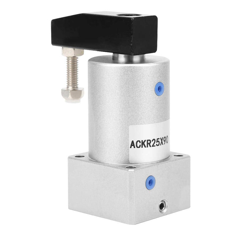  [AUSTRALIA] - Rotary Air Pneumatic Cylinder, 90 Degree Angle Compound Action Type Corner Press Rotation Swing Pneumatic Components 0.15-1.0MPa(ACK25‑90R) ACK25‑90R