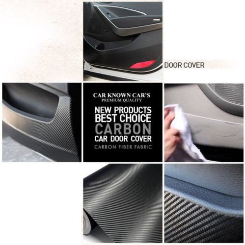  [AUSTRALIA] - Aoneparts Carbon Fabric Inside Door Panel Protect Cover 4pcs for 2015~2019 Kia Sedona