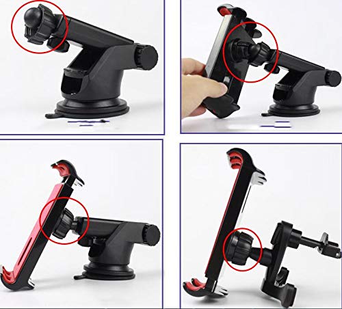  [AUSTRALIA] - DEMCERT Cell Phone Car Holder for Samsung Galaxy Z Fold 4,Strong Sticky Gel Pad with One-Touch Design Dashboard Car Phone Holder Compatible with Galaxy Z Fold 3 (Black)