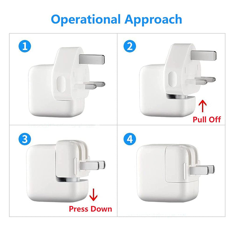  [AUSTRALIA] - Mac AC Wall Adapter Plug Duckhead US Wall Charger AC Cord US Standard Duck Head for MacBook Mac iBook/iPhone/iPod AC Power Adapter Brick (2 PCs)