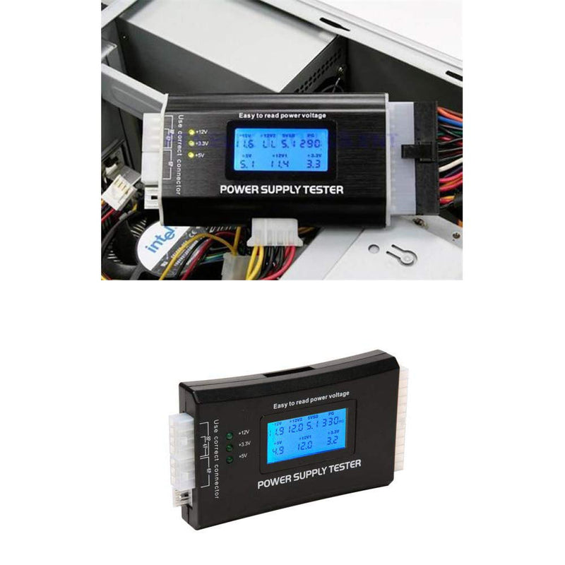  [AUSTRALIA] - Comidox 1Pcs 20/24 Pin LCD Computer PC Power Supply Tester for ATX BTX ITX TFX SATA with Buzzer Automatic Alarm