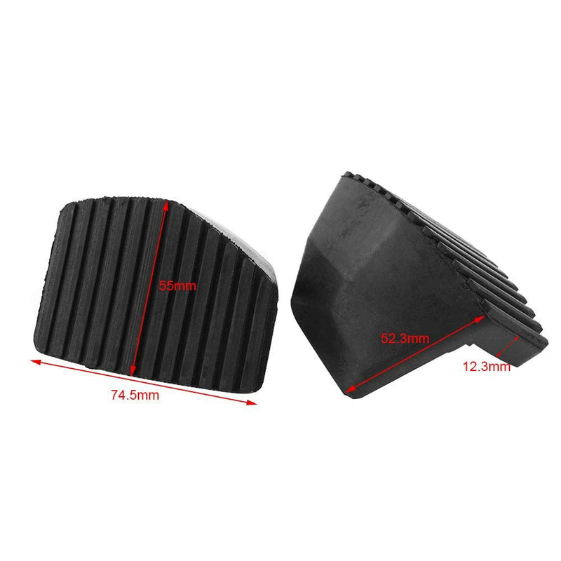  [AUSTRALIA] - Keenso 2Pcs Brake & Clutch Pedal Pad Rubber Cover For Peugeot/Citroen 1007 207 208 301 C3 C4 C5 C6 C8
