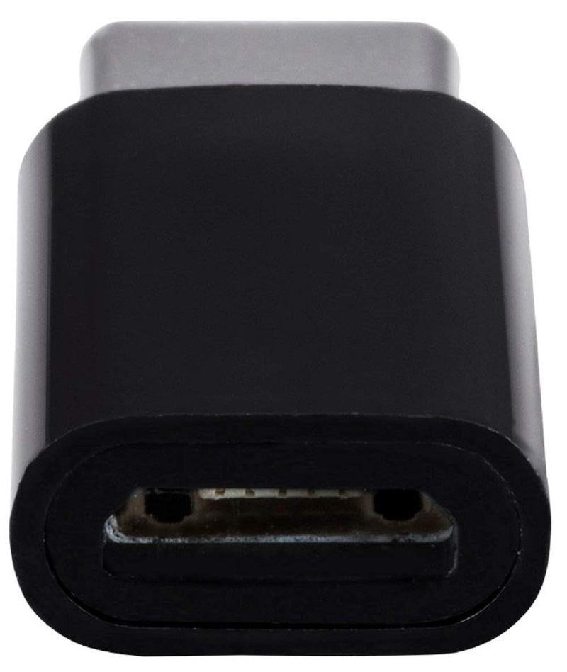 [AUSTRALIA] - Monoprice USB-C to Micro B Adapter - Black, Male to Female With Gold Plated Contacts
