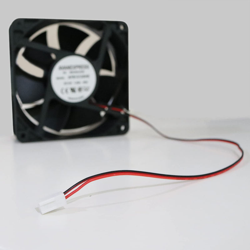  [AUSTRALIA] - Avanexpress 120x38mm Cooling Fan, Replacement for AFB1212SHE High CFM Cooling Fan, 120mm by 120mm by 38mm with 2Pin 2Wire Connector (12V DC)
