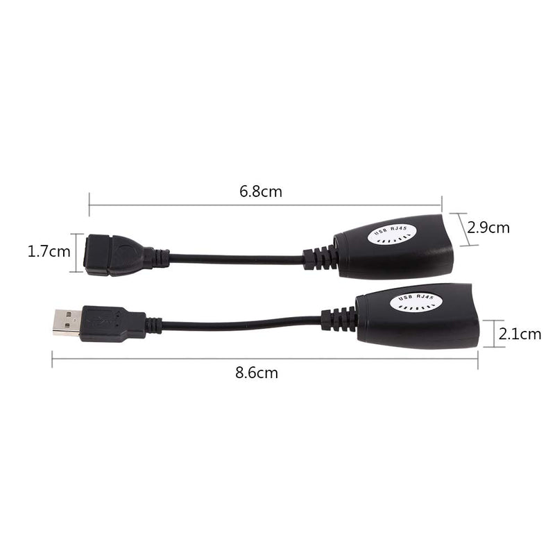 USB to RJ45 Adapter, Richer-R USB 2.0 To RJ45 Ethernet Extension Extender Network Adapter Cable Wired Lan Ideal for Use with USB Cameras, Printers, Web Cameras, Keyboard, Mouse Extensions and Any Othe - LeoForward Australia