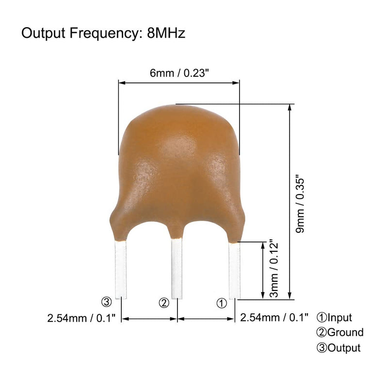  [AUSTRALIA] - uxcell Ceramic Resonator Oscillator Assortment 4MHz 8MHz 12MHz 16MHz DIP, 4in1 20pcs