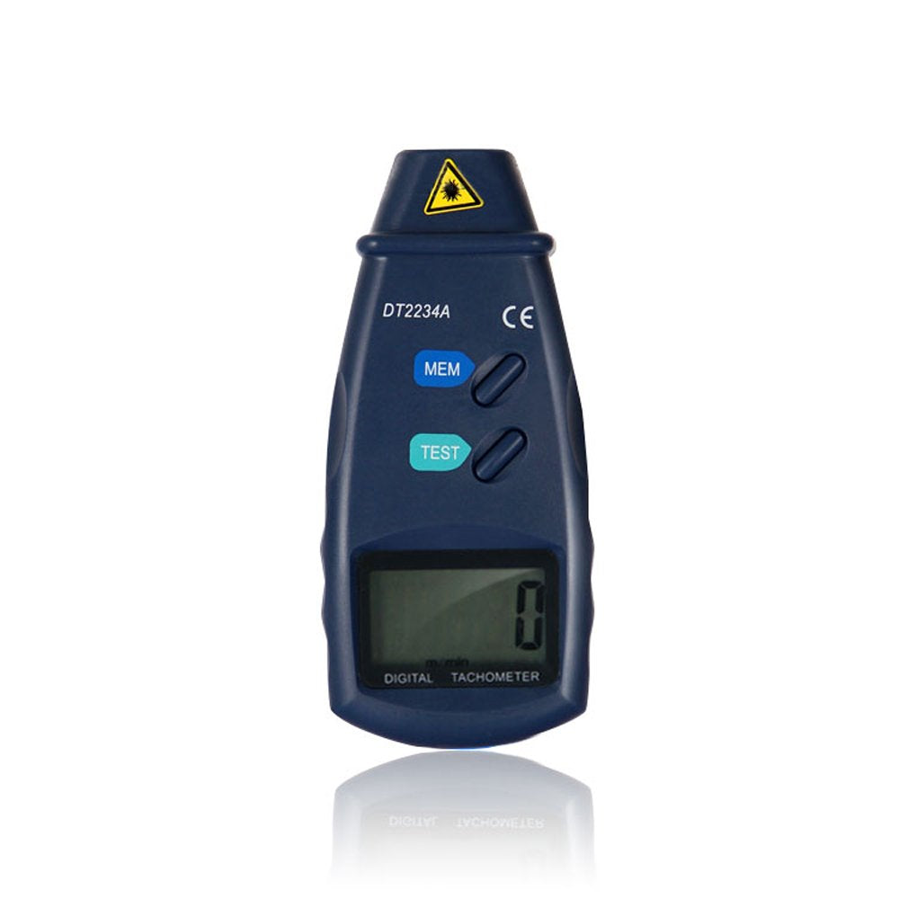  [AUSTRALIA] - Digital Tachometer Nuzamas LCD Display RPM Test Small Motor Speed Meter Caliber Non-Contact Measuring Range 2.5-9999 RPM