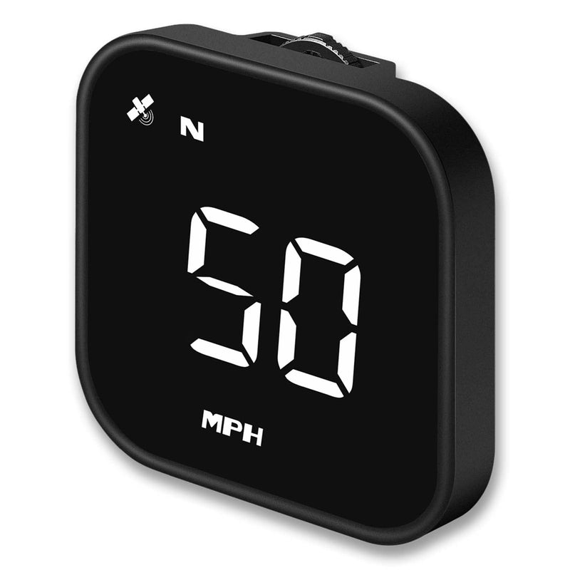  [AUSTRALIA] - ACECAR Digital GPS Speedometer, Car Universal HUD Head Up Display with Speed MPH, Compass Driving Direction, Fatigue Driving Reminder, Overspeed Alarm Trip Meter, for All Vehicle (G4S-White) G4S-White