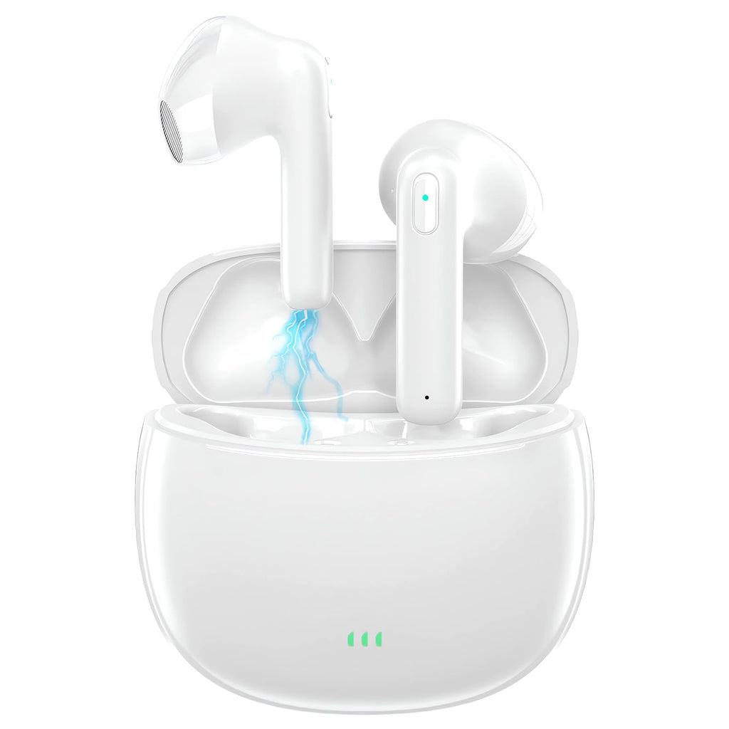  [AUSTRALIA] - Wireless Earbuds Bluetooth 5.3 Headphones with Charging Case 3D HiFi Stereo Sound in-Ear Earphones Built-in Mic IPX7 Waterproof Touch Control Ear Bud Auto Pairing Noise Cancelling Headset for Sports S