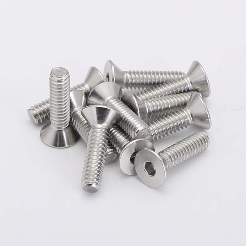  [AUSTRALIA] - 5/16-18 x 1-1/2" Flat Head Socket Cap Screws Countersunk Bolts, Allen Socket Drive, Stainless Steel 18-8, Full Thread, Bright Finish, 15 PCS 5/16-18 x 1-1/2" (15 PCS)