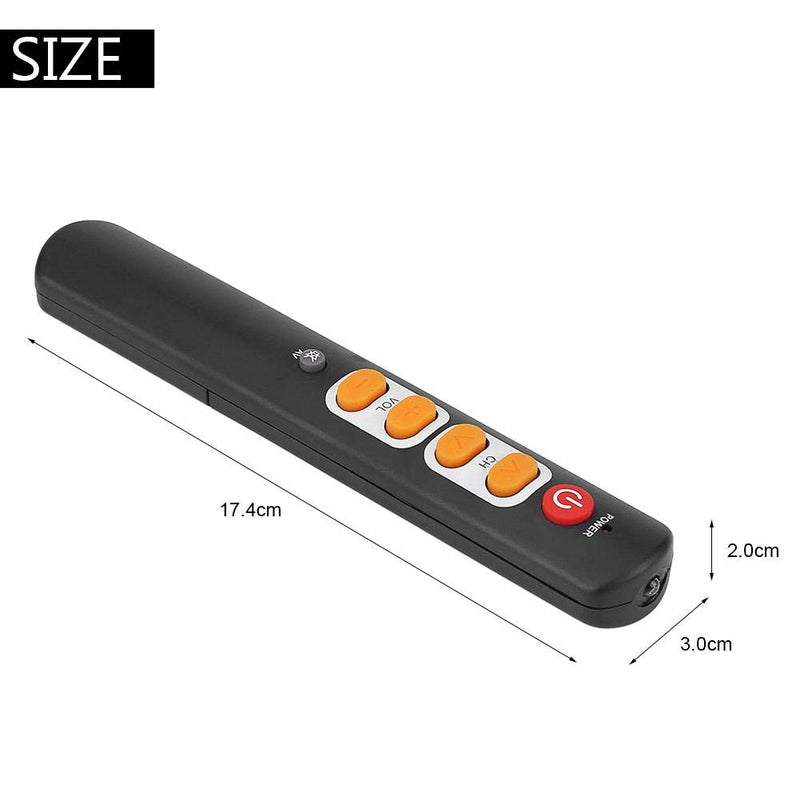 Learning Remote Control with Big Buttons, 6 Keys Universal Remote Control Smart Controller for TV STB DVD DVB HiFi VCR(Orange) Orange - LeoForward Australia