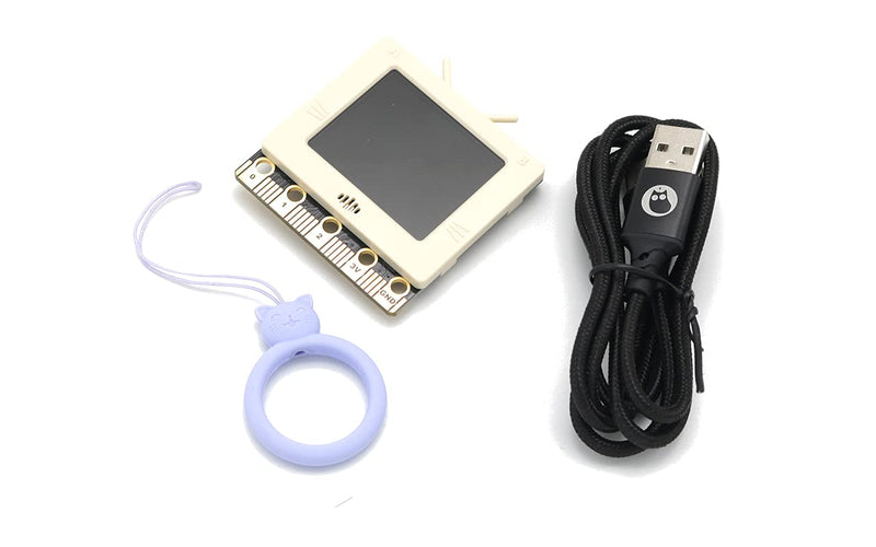  [AUSTRALIA] - KittenBot Future Board ESP32 AIOT Python Education Kit Based ESP32-WROVER-B Built-in WiFi and Bluetooth with Full-Color TFT Screen (Beige) Beige