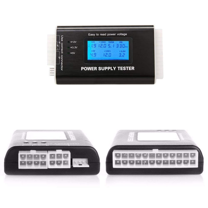  [AUSTRALIA] - Comidox 1Pcs 20/24 Pin LCD Computer PC Power Supply Tester for ATX BTX ITX TFX SATA with Buzzer Automatic Alarm