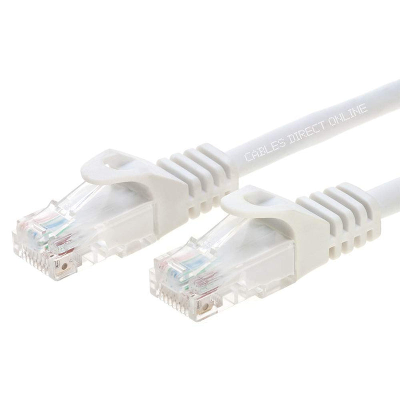 Cables Direct Online Snagless Cat6 Ethernet Network Patch Cable White 50 Feet Wire 50ft - LeoForward Australia