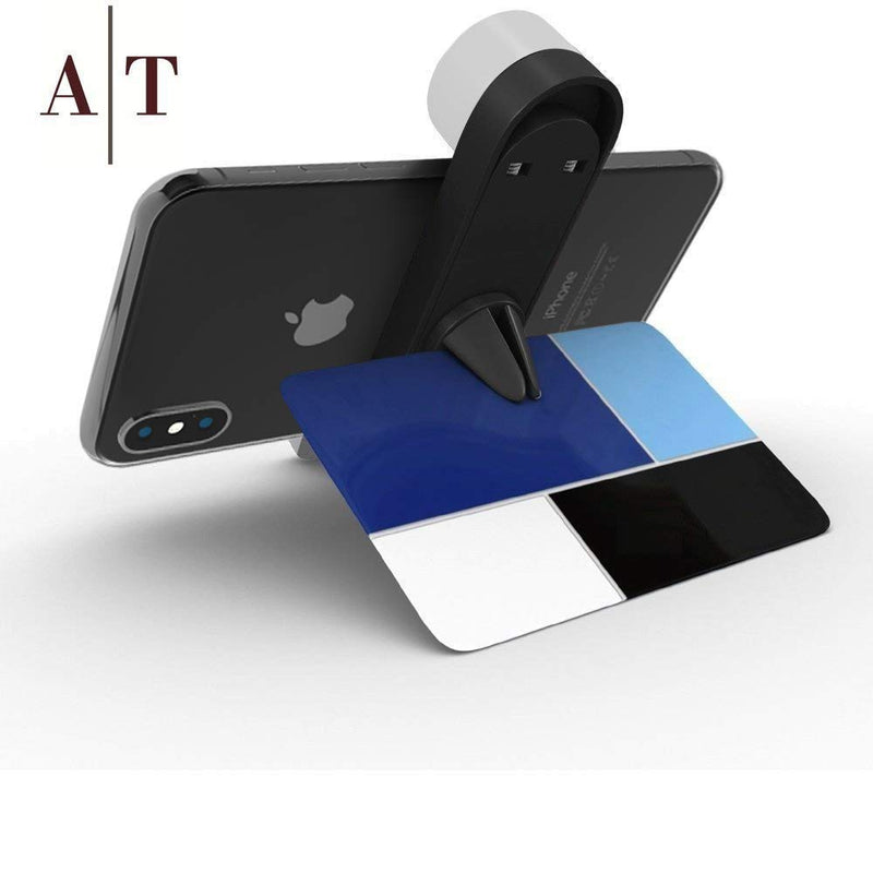  [AUSTRALIA] - Cell Phone Holder for Car Air Vents | 360° Rotation Car Phone Mount, Fits All Smartphones - iPhone 11 Pro, 11, X, XR, XS Max, 8, 7, 6, 5, | 6/7/8 Plus | S8, S9, Note 9 | LG | Luxury Vent Phone Holder Space Gray