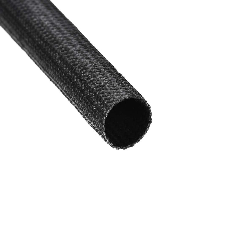  [AUSTRALIA] - uxcell Insulation Braid Sleeve,16.4Ft-10mm High TEMP Silicone Fiberglass Sleeve Black