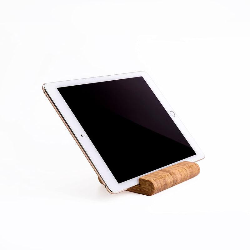  [AUSTRALIA] - Bamboo Cell Phone Stand Holder, Friendly Universal Portable Wood Cellphone Holder for Desktop Design Compatible with All Mobile Phones, iPhones, Switch, Smartphones Phone Holder
