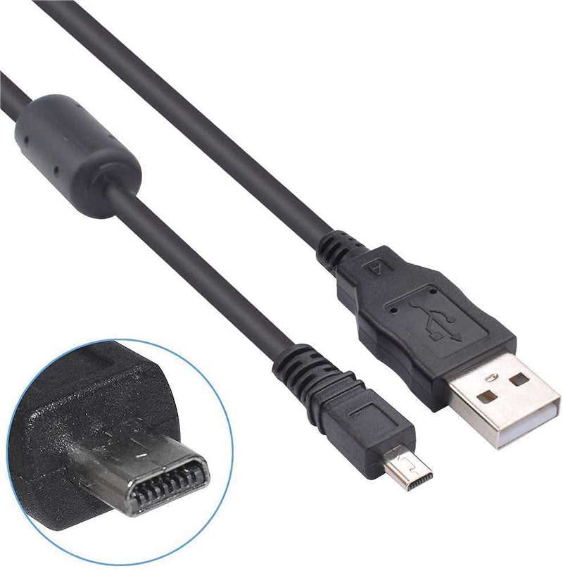  [AUSTRALIA] - Auhsuxo UC-E6 USB Date Cable Replacement Photo Transfer Cord Compatible with Nikon Digital Camera UC-E16 UC-E17 SLR DSLR D3300 D750 D7200 Coolpix L340 L32 A10 P520 S6000 S9200 S6300 and More (Black)