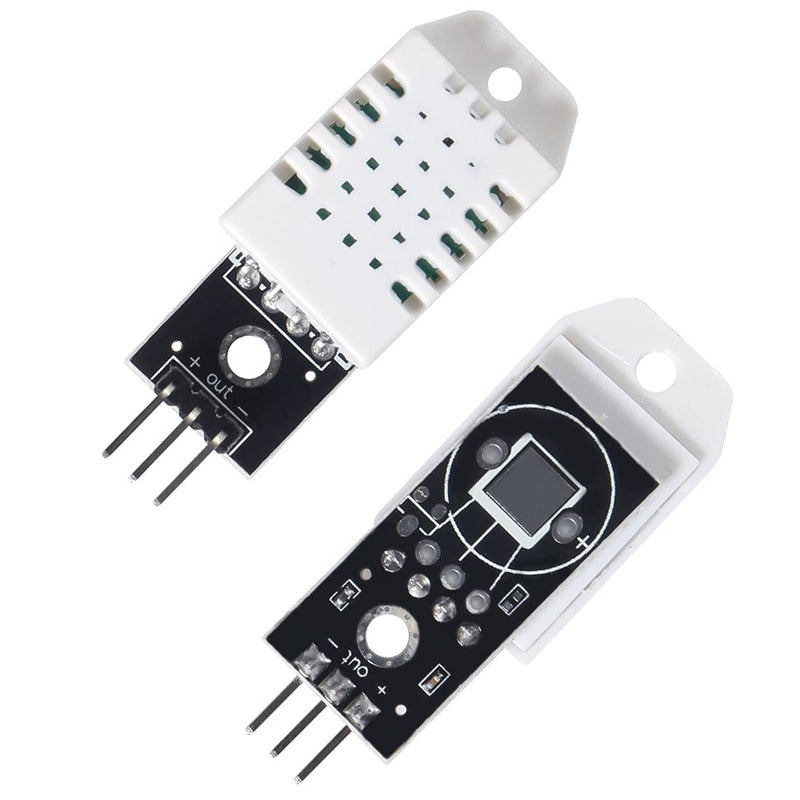  [AUSTRALIA] - DORHEA 2PCS DHT22 AM2302 Digital Temperature and Humidity Sensor Module Temperature Humidity Monitor Sensor 3Pins Module with Cable