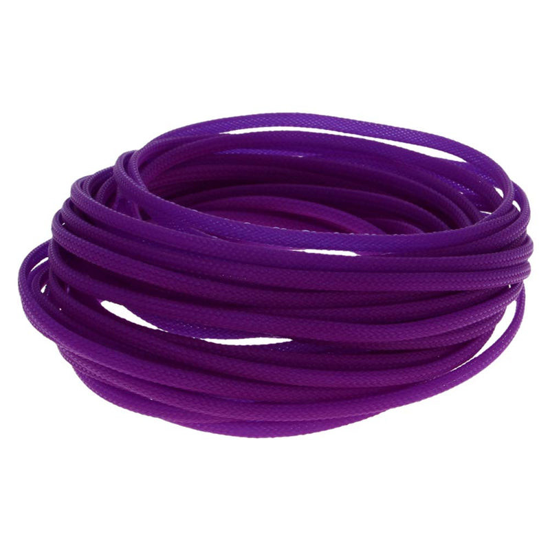  [AUSTRALIA] - Bettomshin 1Pcs Cable Management Sleeve, 10x4mm/0.39x0.16(LxW) 32.8Ft PET Purple Cord Protector, Wire Loom Tube Insulated Split Sleeving for USB Cable Power Cord Organizer Video Cable Hider