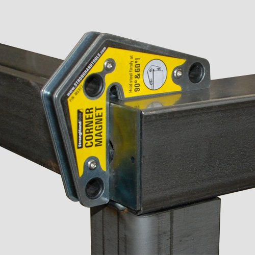  [AUSTRALIA] - Strong Hand Tools, Magnetic Corner Squares, (Twin Pack), 12°, 90° & 60° Angle Setting, Max Pull Force: 30 lbs, Low Profile, 3-1/4 x 3-3/4 x 5/8″, MST327 3.25-Inch x 3.75-Inch