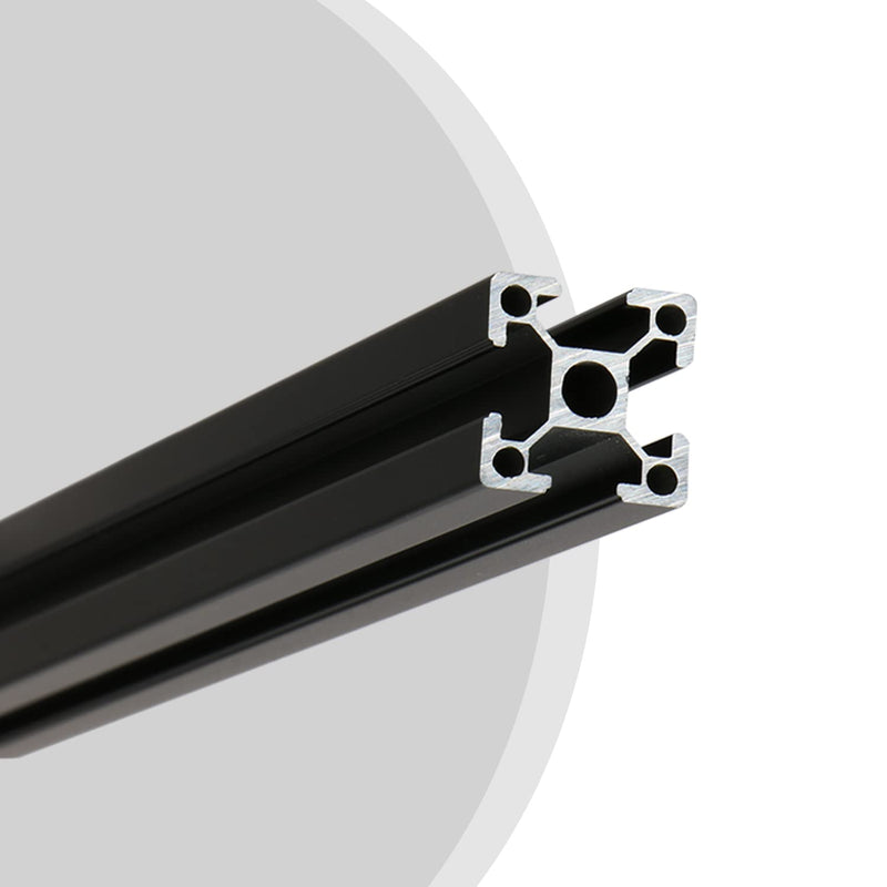  [AUSTRALIA] - 4 Pcs 200mm Aluminum Extrusion 4 Hole V Slot 2020 European Standard Anodized Profile Frame Machine for 3D Printer Parts Linear Rail CNC DIY Equipment, Electrophoresis Black, Black 200mm 2020 -4 hole