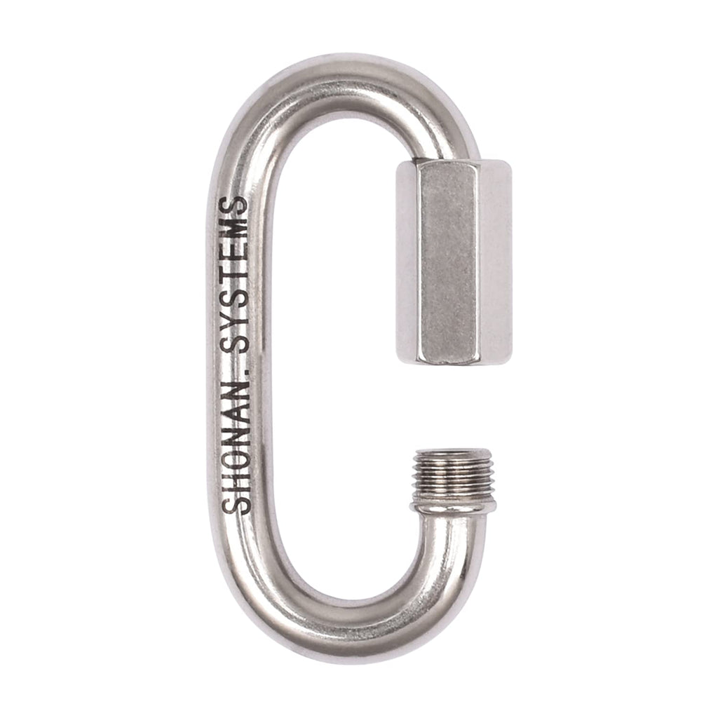  [AUSTRALIA] - SHONAN 4.16 Inch Chain Quick Link Heavy Duty Large Carabiner 316 Stainless Steel Marine Grade Quick Link Connector, Corrosion Resistant Chain Connector, 2517 Lbs Capacity, 1 Pc 4.16 Inch, 1 Pack(Marine Grade)