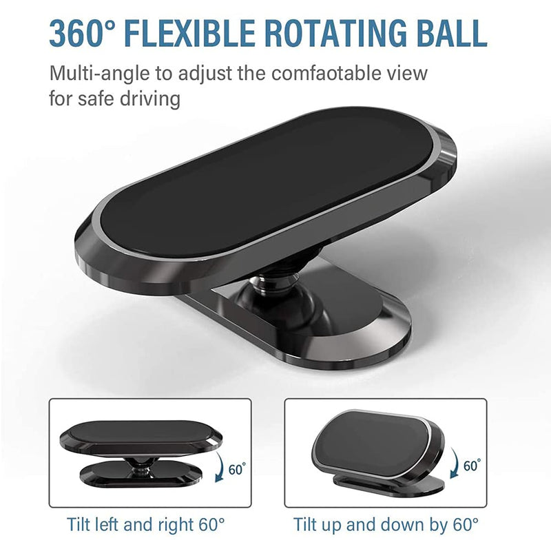  [AUSTRALIA] - 360degree Rotating Magnetic Car Phone Holder, Magnetic Phone Mount for Car,Multifunctional Lazy Desktop Magnet Holder, Suitable for IPhone, Huawei, Samsung and Other Devices Upgrade Silver