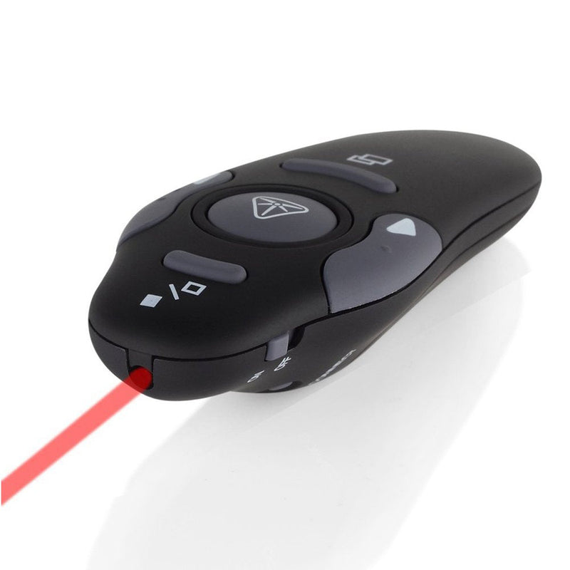  [AUSTRALIA] - 2.4 GHz USB Wireless Presenter Remote Control Laser Pointer Pen Red RF PowerPoint Clicker PPT Controller Presentation for Meeting Teaching Speech
