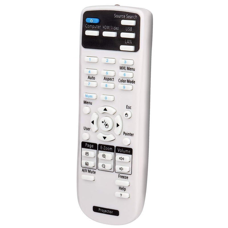 ESolid 1547200 Remote Control for Epson BrightLink 425Wi 430i 435Wi 475Wi 480i 485Wi 575Wi 585Wi 595Wi PowerLite 420 425W 430 435W 470 475W 480 485W Home Cinema 500 S11 X12 X15 Projectors - LeoForward Australia