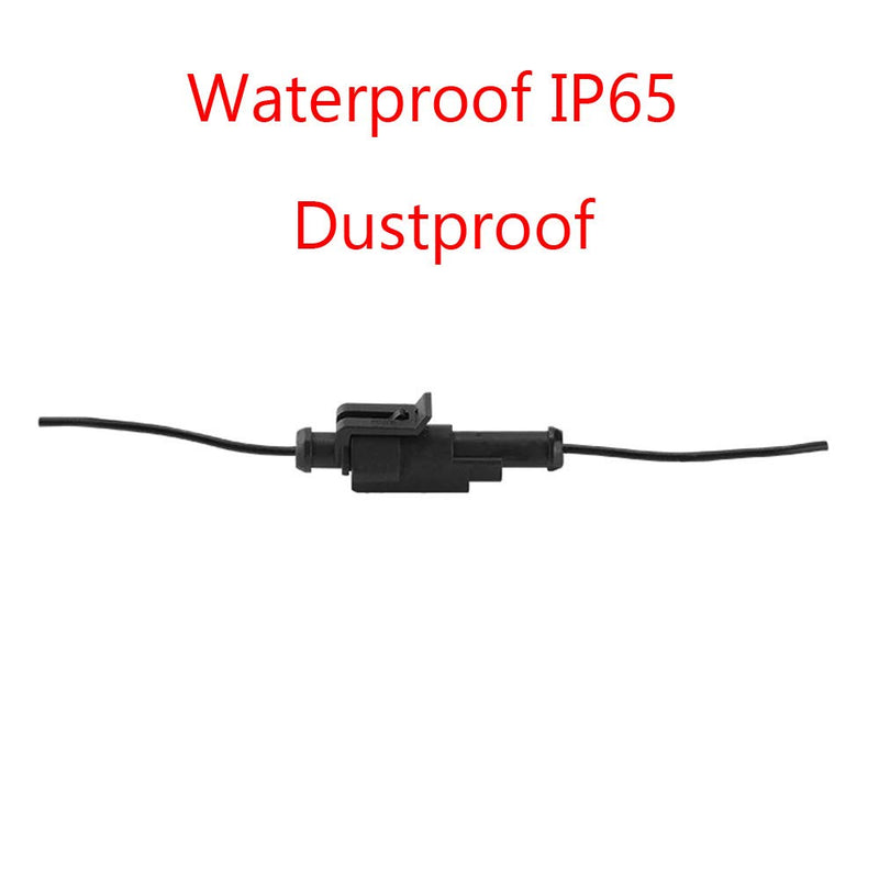  [AUSTRALIA] - ESUPPORT 1 Pin Way Car Auto Waterproof Electrical Connector Plug Socket Kit with Wire AWG Gauge Marine Pack of 5