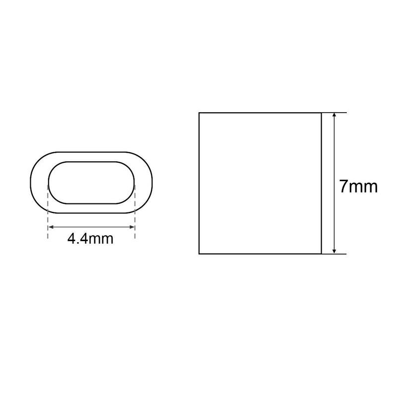 uxcell Aluminum Crimping Loop Sleeve Oval for 1/16" - 5/64" Wire Rope Pack of 100 - LeoForward Australia