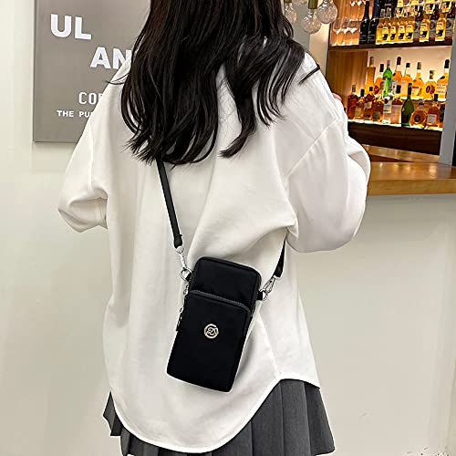  [AUSTRALIA] - Women Crossbody Cell Phone Purse Smartphone Shoulder Bag Sport Armband for Samsung Galaxy Note 20 Ultra/ S21 Ultra/S20 Plus/A71 A21s, LG Stylo 6/V60 ThinQ/K51s, Moto G Power Stylus/OnePlus 8 Pro,Black Black