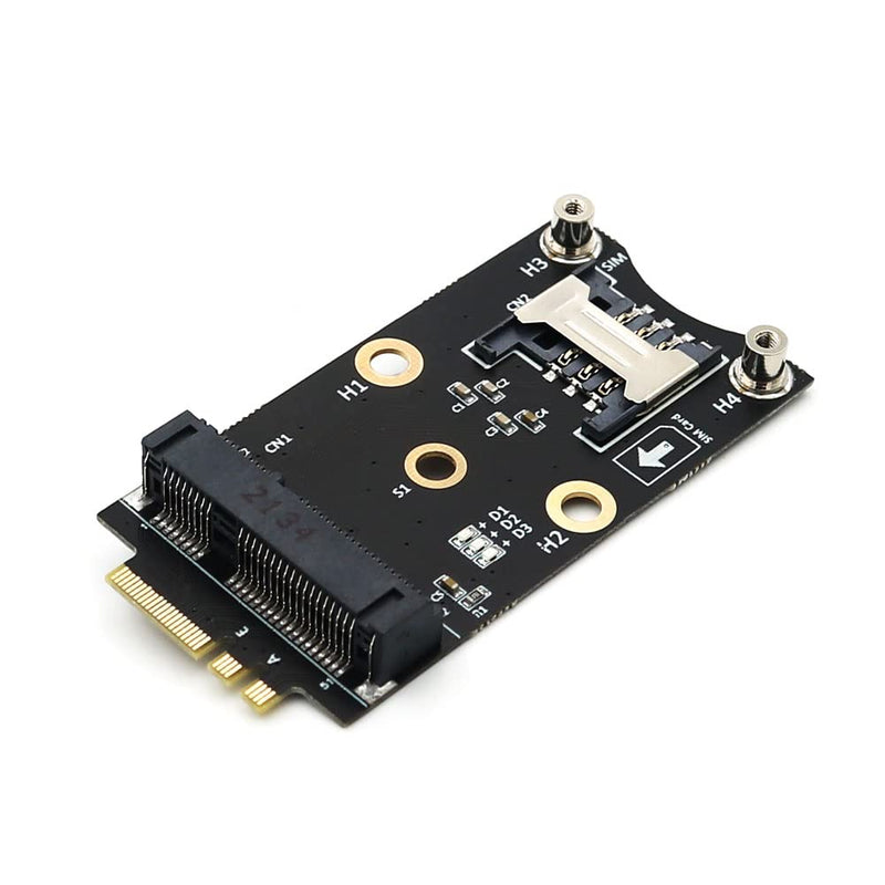  [AUSTRALIA] - HLT Mini PCI-E to M.2(NGFF ) Key A/E Adapter with SIM Card Slot for WiFi/WWAN/LTE Module