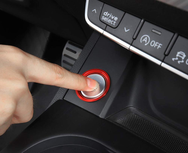 Car Engine START Button Cover Ring Decoration Sticker Auto Accessories Fit For Audi A4 A5 A6 A7 Q3 Q5 Q7 - LeoForward Australia